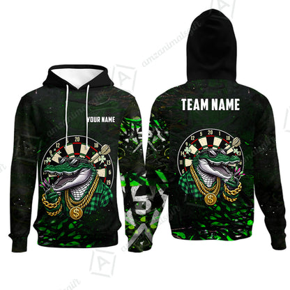 Custom Darts Team Jersey, Personalized Alligator Dart Jersey Shirt For Players With Name & Team Name