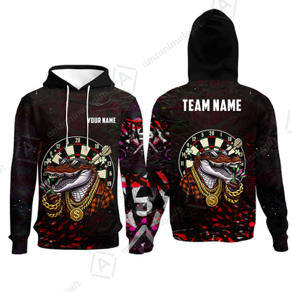 Custom Darts Team Jersey, Personalized Alligator Dart Jersey Shirt For Players With Name & Team Name