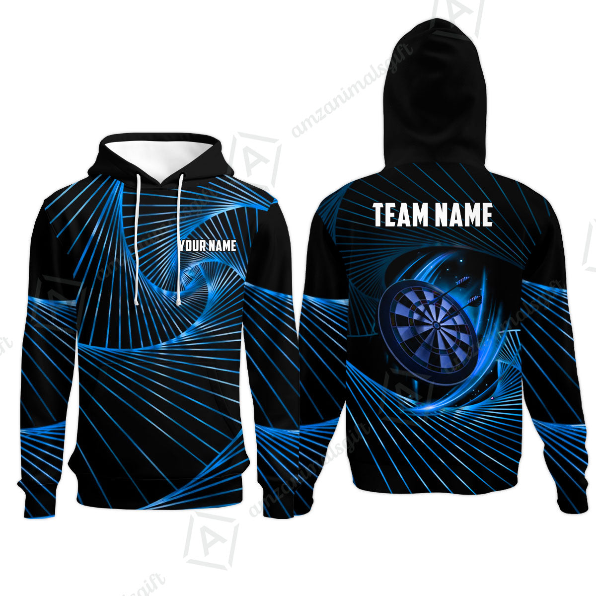 Custom Darts Team Jersey, Personalized Dark Flame Dart Polo Shirt For Players With Name & Team Name
