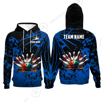 Custom Bowling Jersey Polo Shirt, Strike Explosion Bowling, Custom Bowling Jersey Team Shirt For Players With Name & Team Name