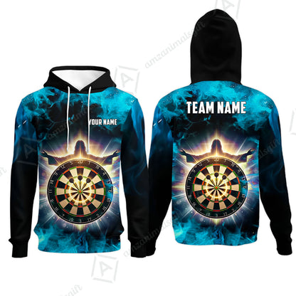 Custom Darts Team Jersey, Personalized Heavenly Strike Dart Polo Shirt For Players With Name & Team Name
