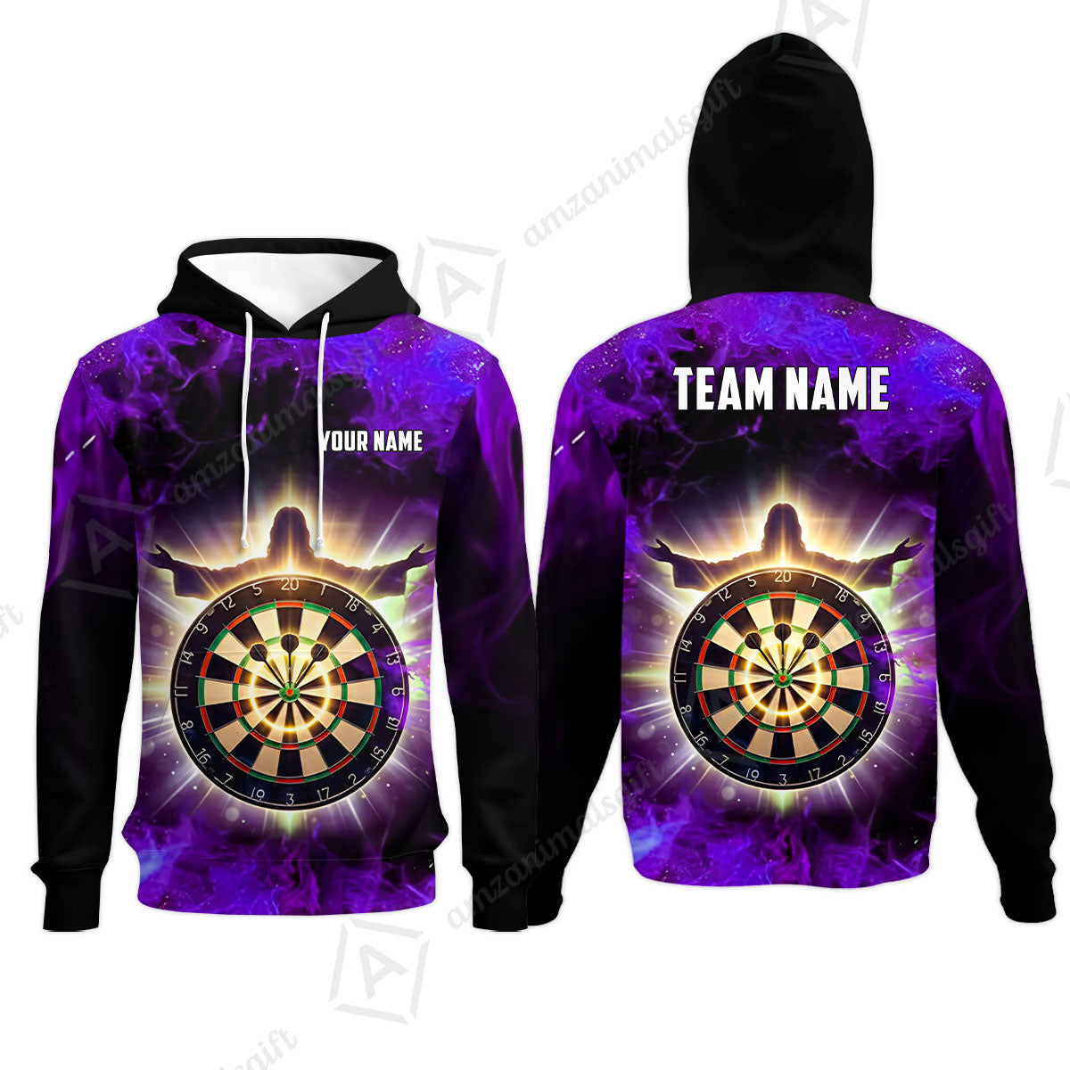 Custom Darts Team Jersey, Personalized Heavenly Strike Dart Polo Shirt For Players With Name & Team Name