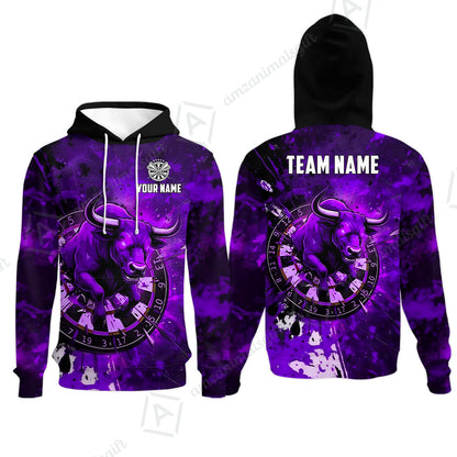 Custom Darts Team Jersey, Personalized Raging Bull Jersey Shirt For Players With Name & Team Name