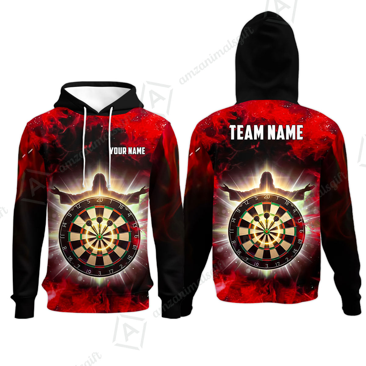Custom Darts Team Jersey, Personalized Heavenly Strike Dart Polo Shirt For Players With Name & Team Name