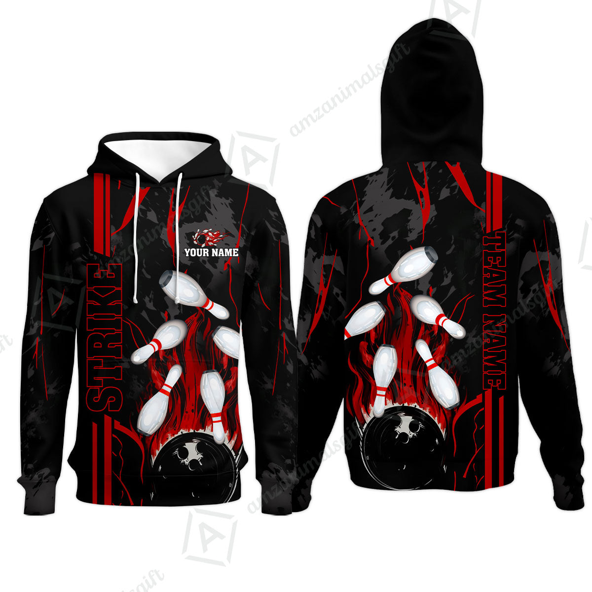 Custom Team Name Bowling Strike Team  Bowling Jersey - Custom Name Bowling Strike Personalized Bowling Polo Shirt - Uniform Shirt For Bowlers