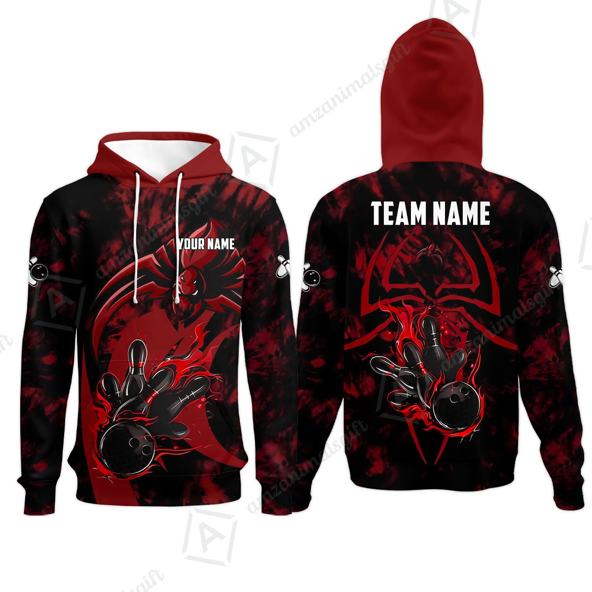 Custom Bowling Jersey Polo Shirt, Neon Venom Spider Monster, Custom Bowling Jersey Team Shirt For Players With Name and Team Name