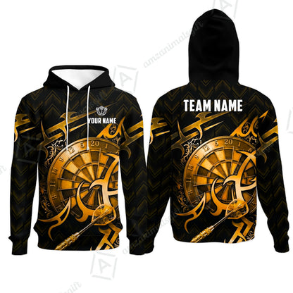 Custom Darts Jersey Polo Shirt, Tribal Darts & Mechanical Inferno, Custom Dart Jersey Team Shirt For Players With Name & Team Name
