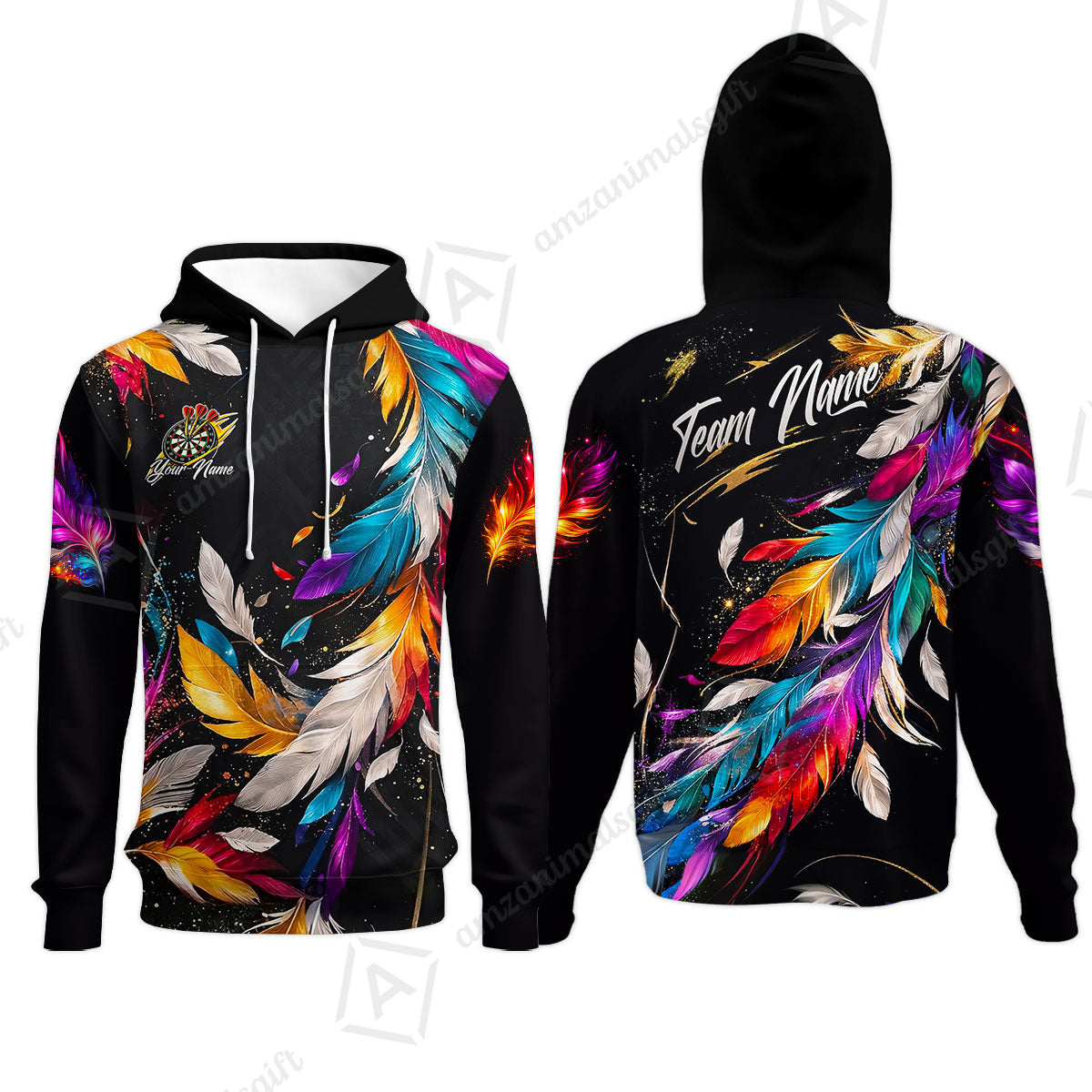Custom Darts Team Jersey, Personalized Galaxy Sparkle Darts Shirt For Players With Name & Team Name