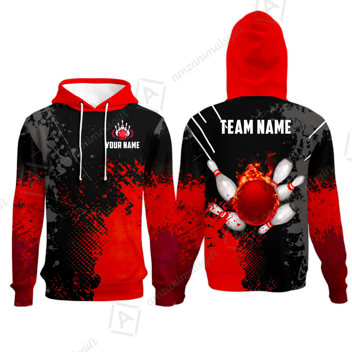 Custom Bowling Jersey Polo Shirt, Fire Ball Bowling, Custom Bowling Jersey Team Shirt For Players With Name & Team Name