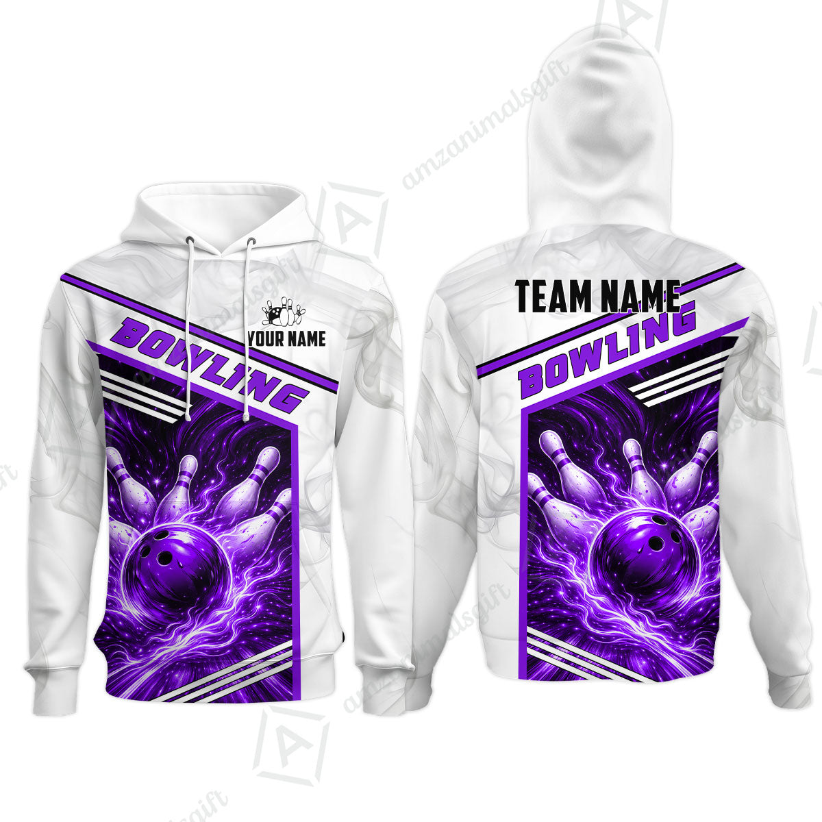 Custom Bowling Jersey Polo Shirt, Retro Racing & Fire Strike, Custom Bowling Jersey Team Shirt For Players With Name & Team Name