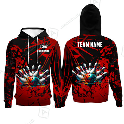 Custom Bowling Jersey Polo Shirt, Strike Explosion Bowling, Custom Bowling Jersey Team Shirt For Players With Name & Team Name