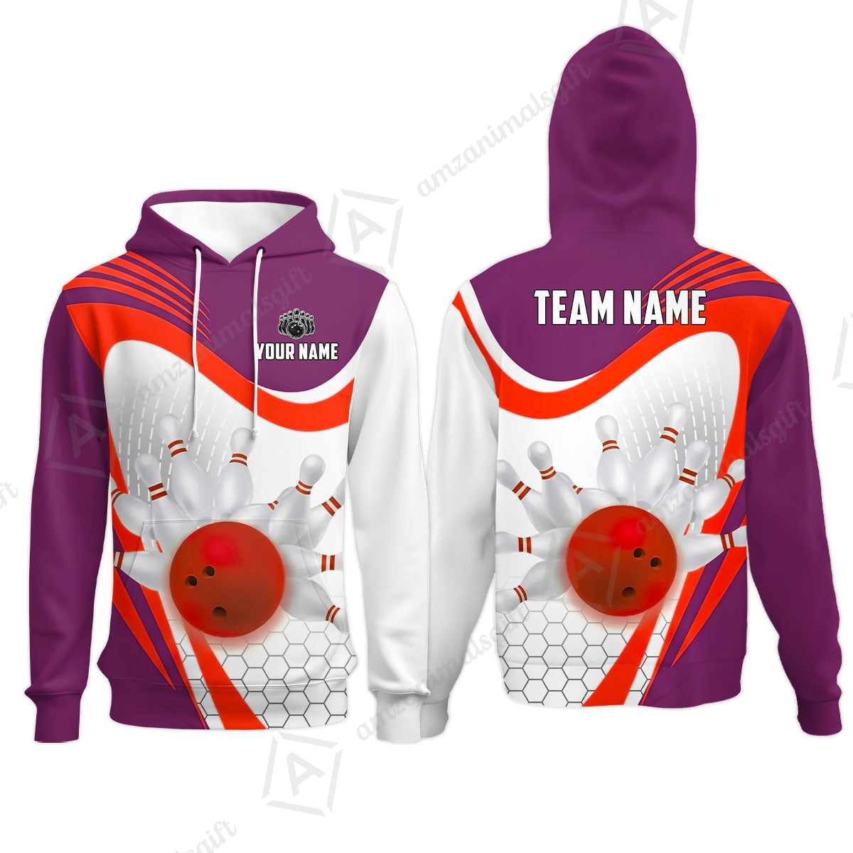 Custom Bowling Jersey Polo Shirt, Geometric Streamline & Fresh Mint, Custom Bowling Jersey Team Shirt For Players With Name & Team Name