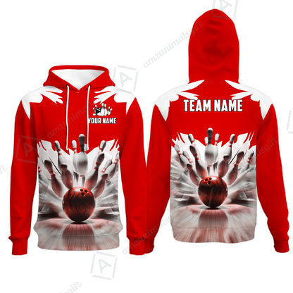 Custom Bowling Jersey Polo Shirt, Electric Marble Strike, Custom Bowling Jersey Team Shirt For Players With Name and Team Name
