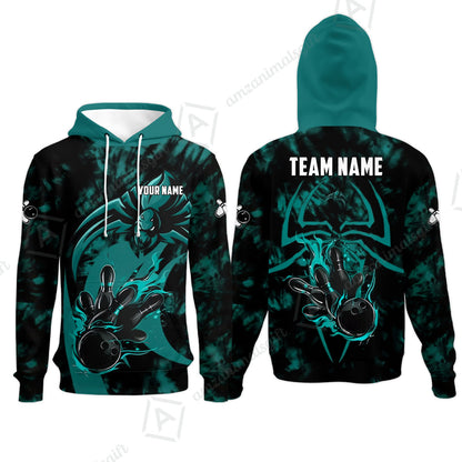 Custom Bowling Jersey Polo Shirt, Neon Venom Spider Monster, Custom Bowling Jersey Team Shirt For Players With Name and Team Name