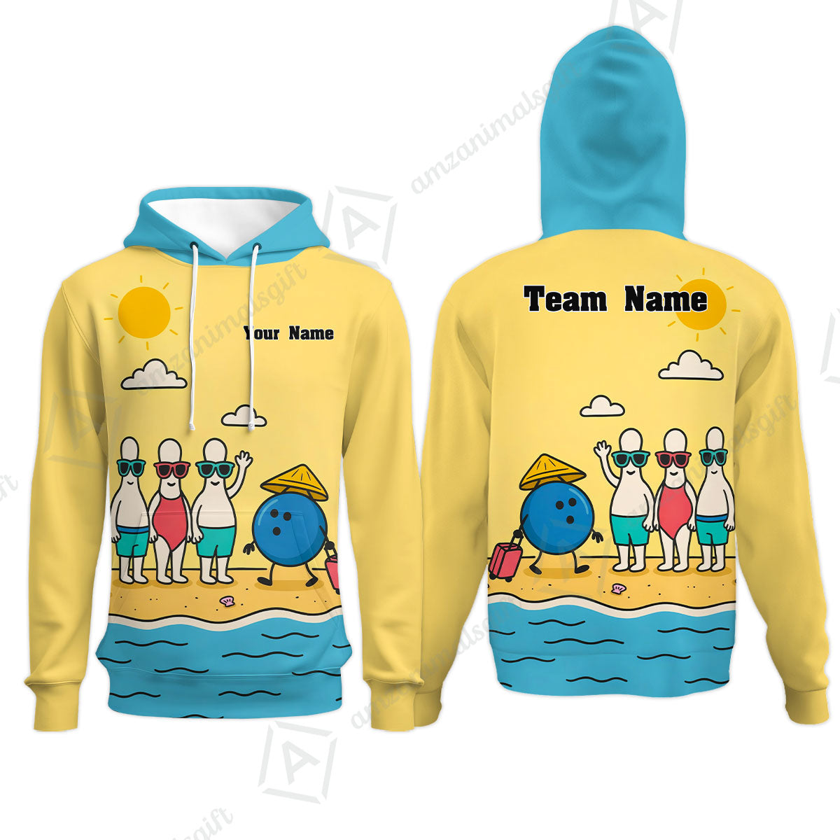Custom Bowling Jersey Polo Shirt, Funny Summer Beach Holiday Pins, Custom Bowling Jersey Team Shirt For Players With Name and Team Name