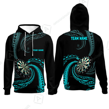 Custom Roll Tribal Darts Team Men Polo Shirts, Darts uniforms Roll Tribal Darts Personalized Name And Team Name