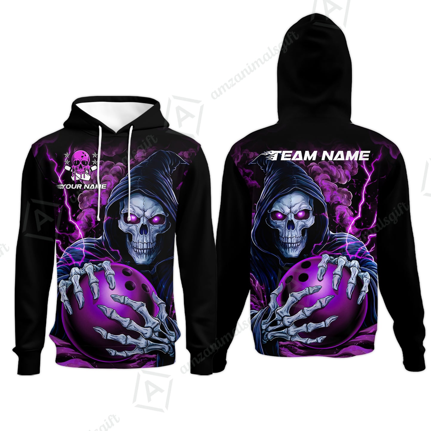 Custom Bowling Jersey Polo Shirt, The Death Hold Bowling Ball, Custom Bowling Jersey Team Shirt For Players With Name & Team Name