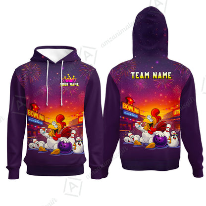Custom The Tipsy Rooster Bowling Jersey Polo Shirt, Custom The Tipsy Rooster Bowling Jersey Team Shirt For Players With Name & Team Name