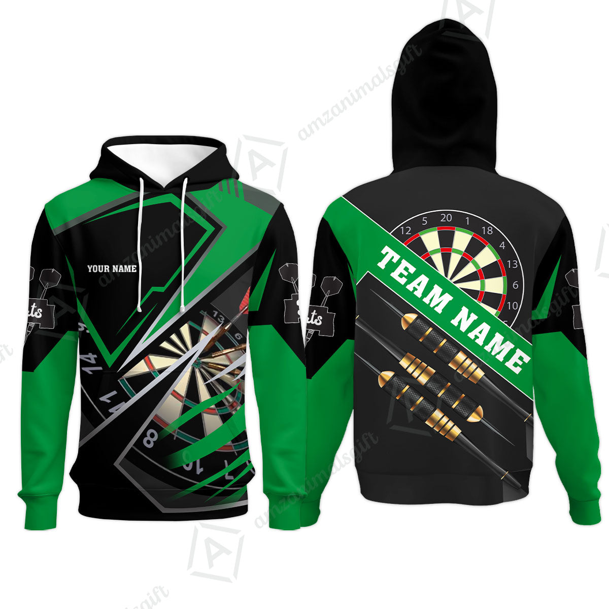 Personalized Darts Men Polo Shirt - Custom Name & Team Name Darts Polo Shirt