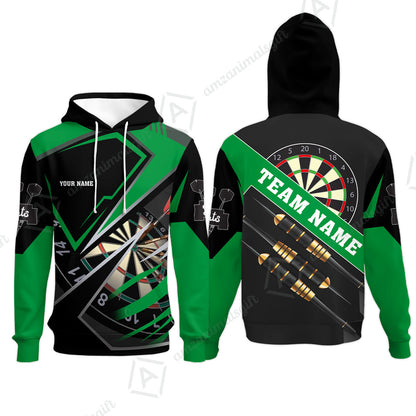 Personalized Darts Men Polo Shirt - Custom Name & Team Name Darts Polo Shirt
