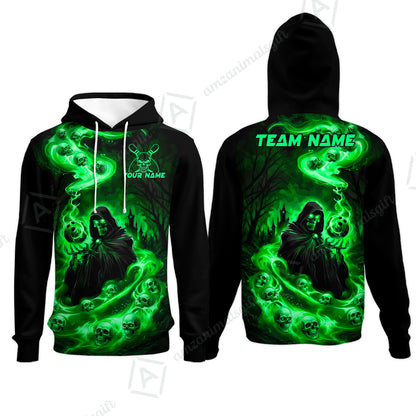 Custom Bowling Jersey Polo Shirt, Fiery Pool Shark, Custom Bowling Jersey Team Shirt For Players With Name & Team Name
