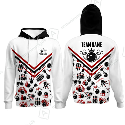 Custom Bowling Strike Bowling Pattern Team Unisex Polo Shirts, Customize your very own unique bowling uniforms jersey designs