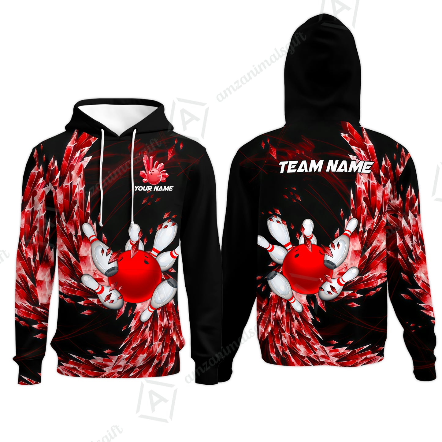 Custom Bowling Jersey Polo Shirt, Crystal Explosion Bowling Custom Bowling Jersey Team Shirt For Players With Name & Team Name