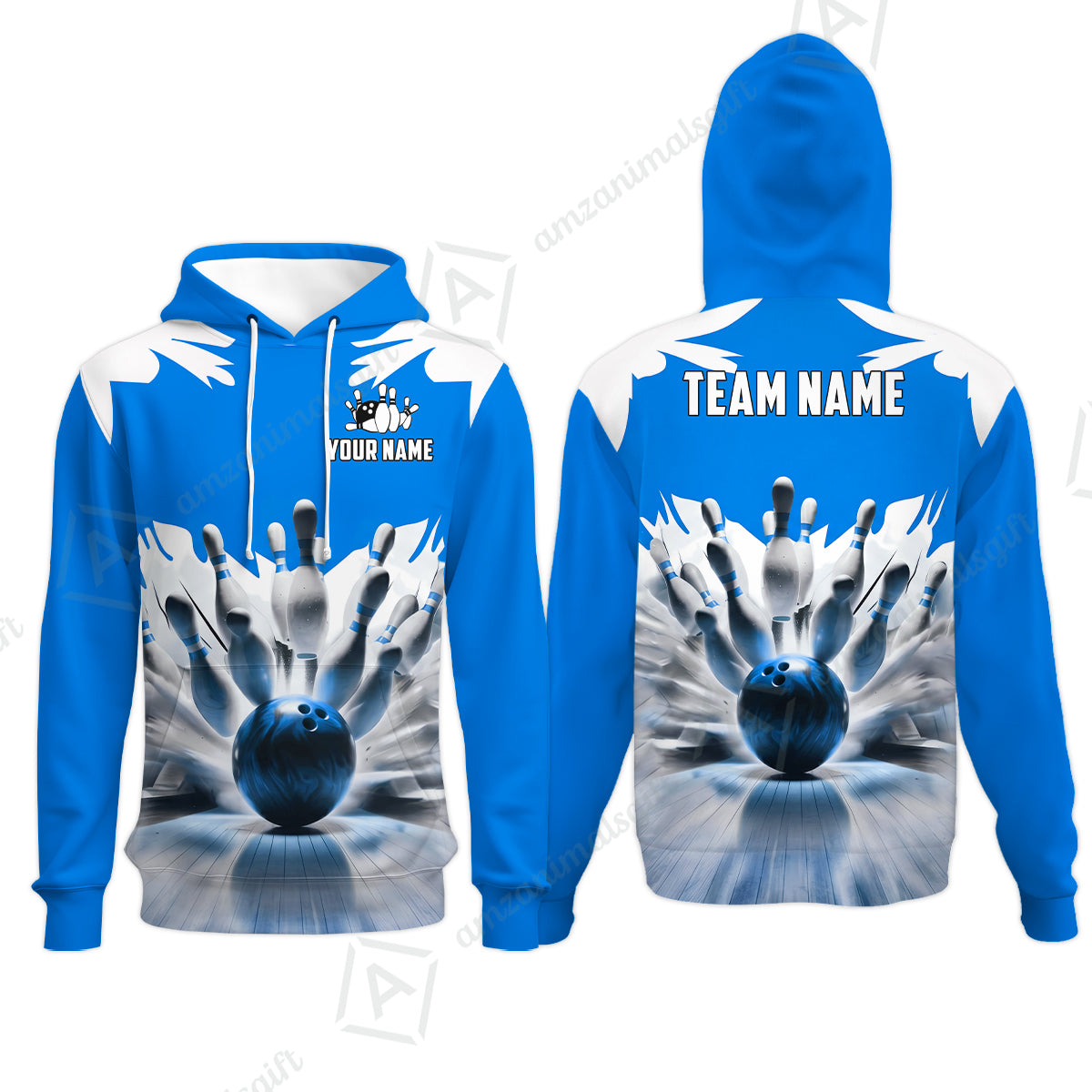 Custom Bowling Jersey Polo Shirt, Electric Marble Strike, Custom Bowling Jersey Team Shirt For Players With Name and Team Name