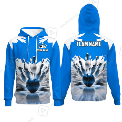 Custom Bowling Jersey Polo Shirt, Electric Marble Strike, Custom Bowling Jersey Team Shirt For Players With Name and Team Name