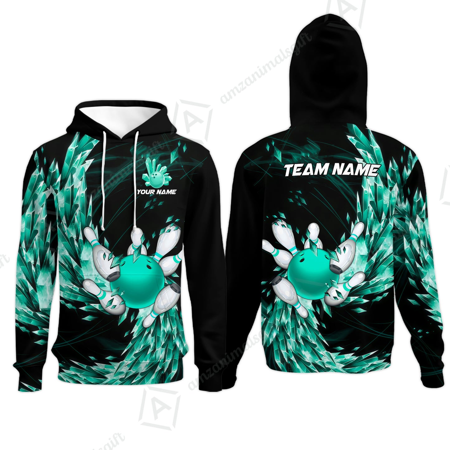 Custom Bowling Jersey Polo Shirt, Crystal Explosion Bowling Custom Bowling Jersey Team Shirt For Players With Name & Team Name