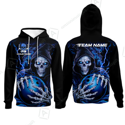 Custom Bowling Jersey Polo Shirt, The Death Hold Bowling Ball, Custom Bowling Jersey Team Shirt For Players With Name & Team Name