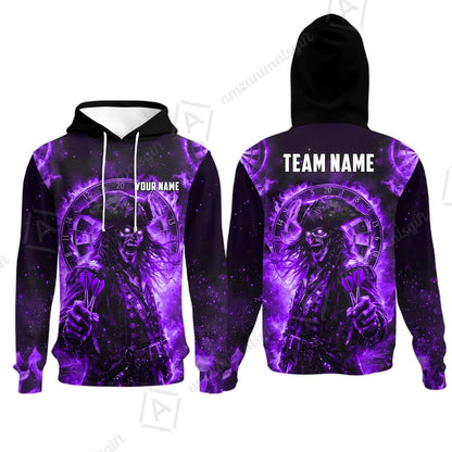 Custom Darts Jersey Polo Shirt, Ghost Pirate, Custom Dart Jersey Team Shirt For Players With Name & Team Name
