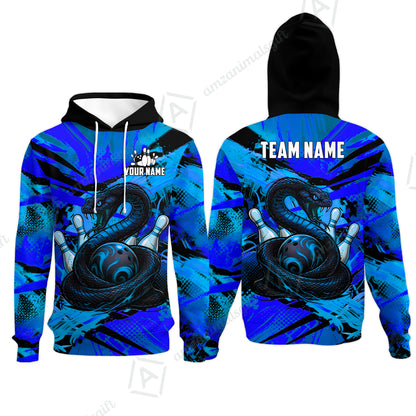 Custom Bowling Jersey Polo Shirt, Viper Venom Strike & Cyberpunk Splash, Custom Bowling Jersey Team Shirt For Players With Name & Team Name