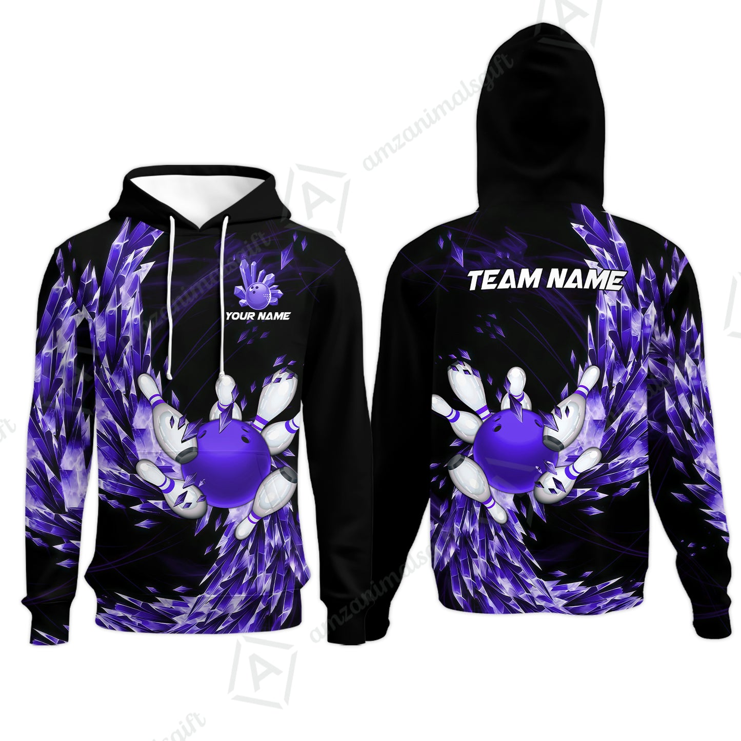 Custom Bowling Jersey Polo Shirt, Crystal Explosion Bowling Custom Bowling Jersey Team Shirt For Players With Name & Team Name