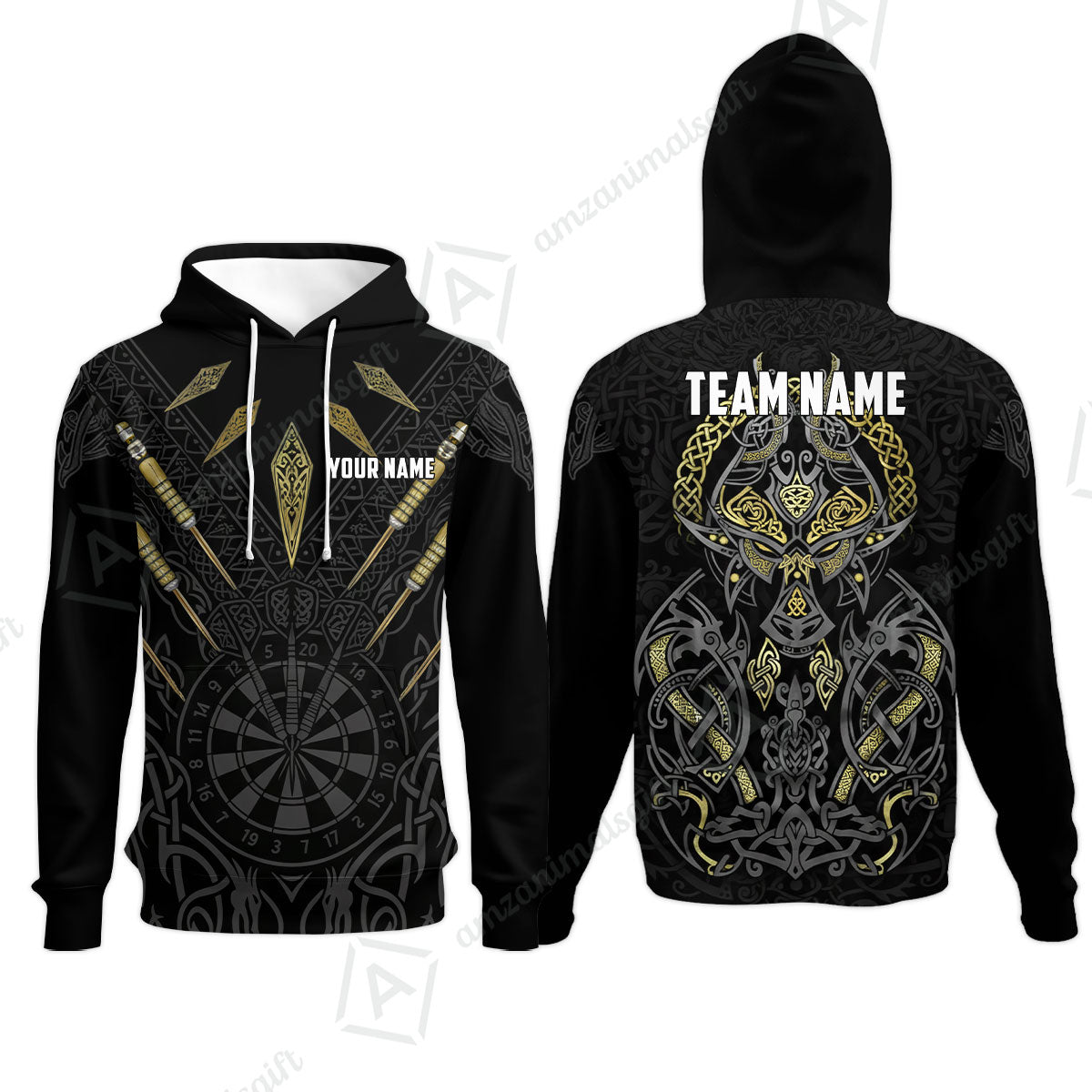 Custom Darts Team Jersey, Personalized Viking Darts Polo Shirt For Players With Name & Team Name