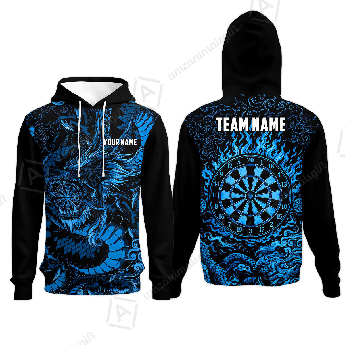 Custom Darts Jersey Polo Shirt, Dragon's Bullseye Darts, Custom Dart Jersey Team Shirt For Players With Name & Team Name
