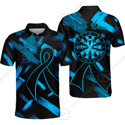 Custom Darts Jersey Polo Shirt, Ribbons Dart, Custom Dart Jersey Team Shirt For Players With Name & Team Name
