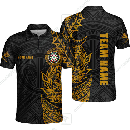 Custom Tribal Darts Team Men Polo Shirts, Darts uniforms Tribal Darts Personalized Name And Team Name