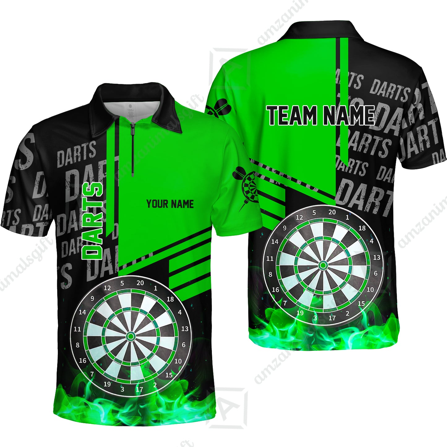 Custom Fire Darts Men Polo Team Shirts, Custom Darts League Team Jersey Polo , Custom Darts Team Jerseys Uniform