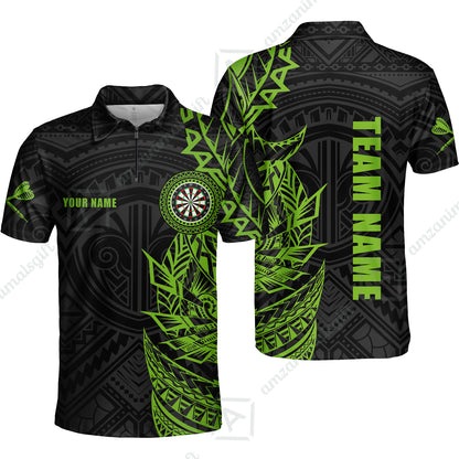 Custom Tribal Darts Team Men Polo Shirts, Darts uniforms Tribal Darts Personalized Name And Team Name
