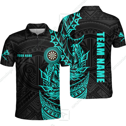 Custom Tribal Darts Team Men Polo Shirts, Darts uniforms Tribal Darts Personalized Name And Team Name