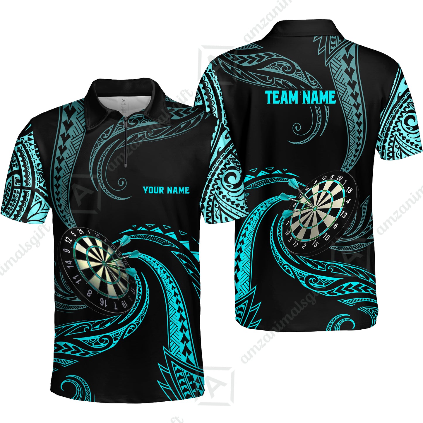 Custom Roll Tribal Darts Team Men Polo Shirts, Darts uniforms Roll Tribal Darts Personalized Name And Team Name