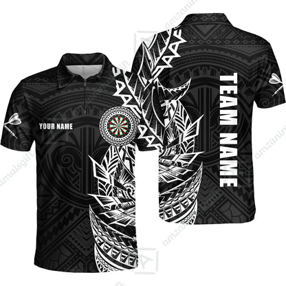 Custom Tribal Darts Team Men Polo Shirts, Darts uniforms Tribal Darts Personalized Name And Team Name