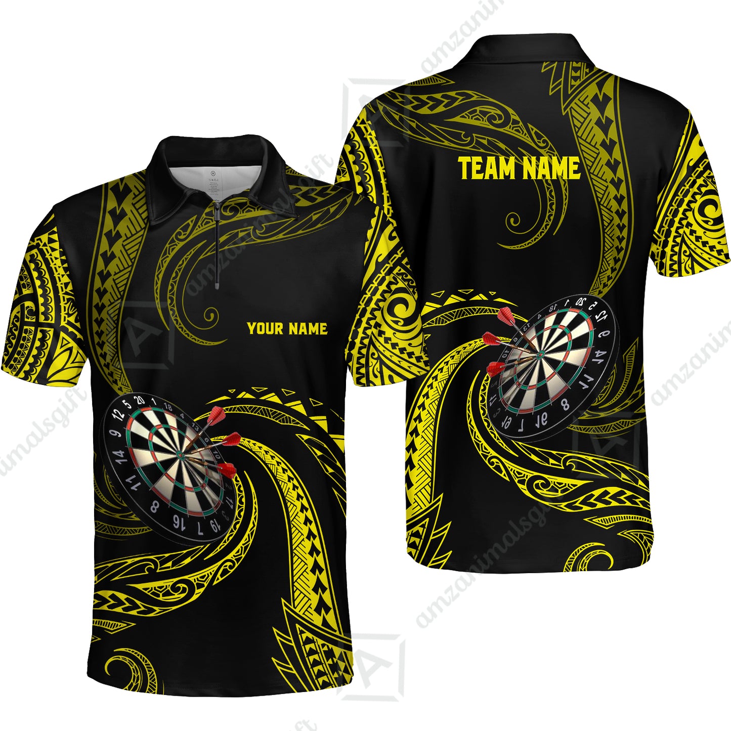 Custom Roll Tribal Darts Team Men Polo Shirts, Darts uniforms Roll Tribal Darts Personalized Name And Team Name