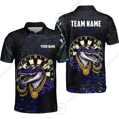 Custom Darts Team Jersey, Personalized Alligator Dart Jersey Shirt For Players With Name & Team Name