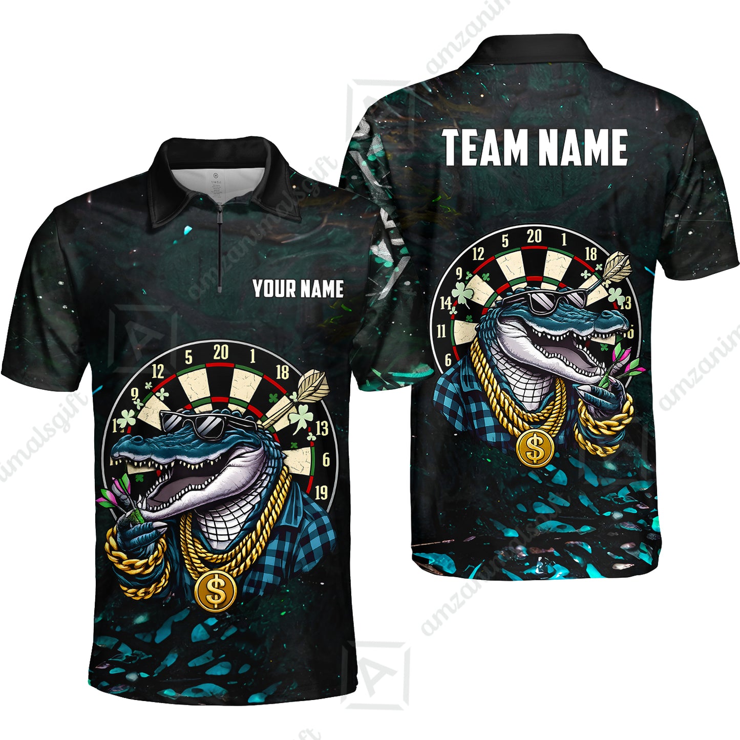Custom Darts Team Jersey, Personalized Alligator Dart Jersey Shirt For Players With Name & Team Name