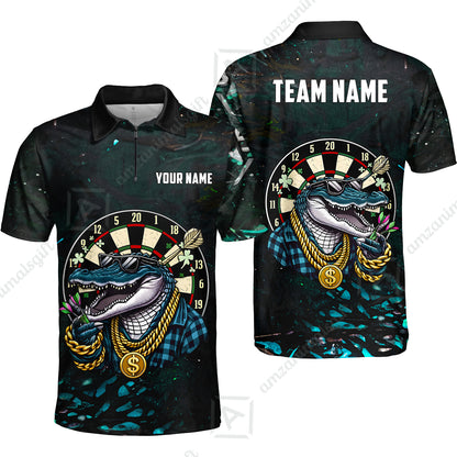 Custom Darts Team Jersey, Personalized Alligator Dart Jersey Shirt For Players With Name & Team Name