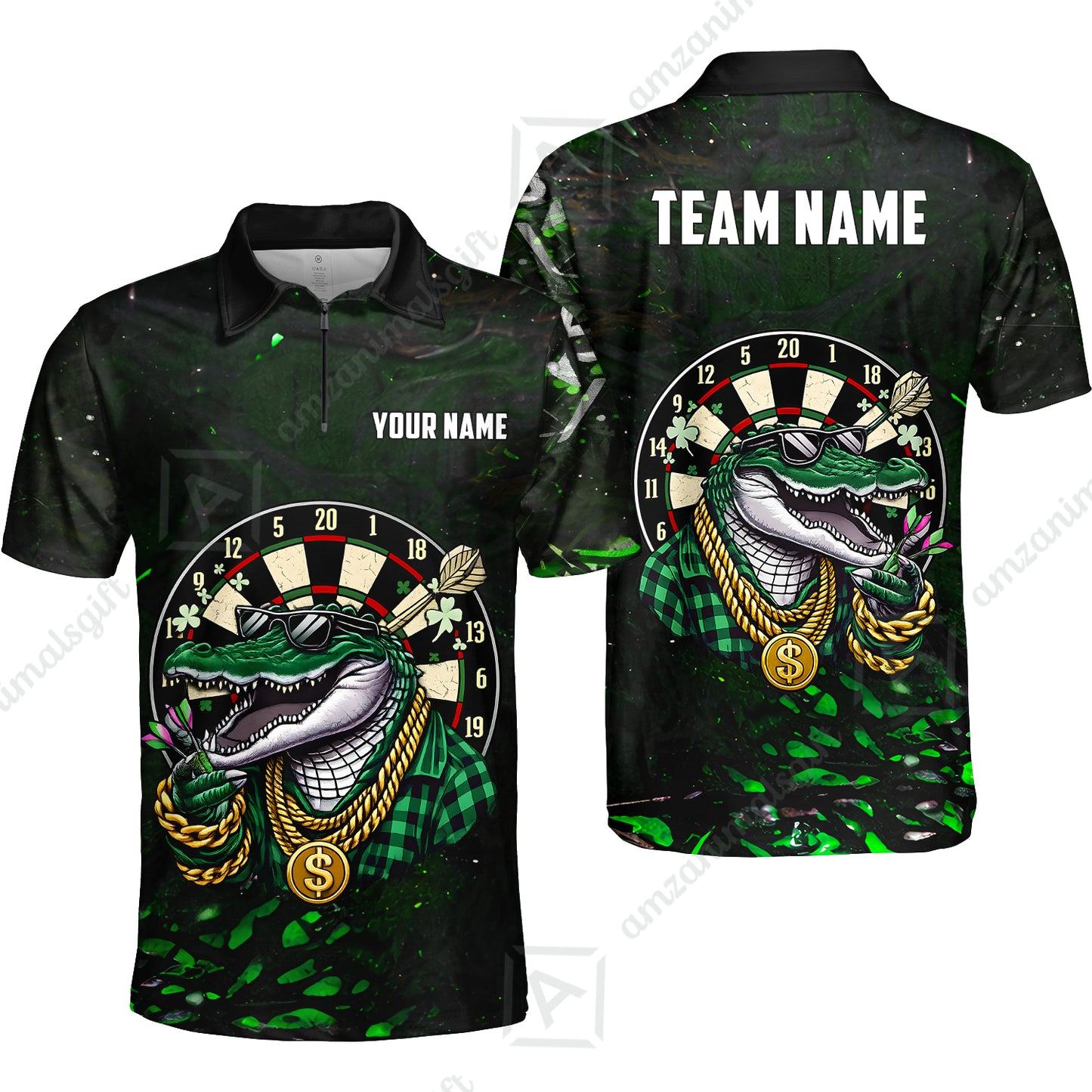 Custom Darts Team Jersey, Personalized Alligator Dart Jersey Shirt For Players With Name & Team Name