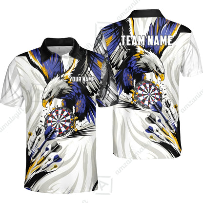 Custom Darts Team Jersey, Personalized Eagle Strike Dart Polo Shirt For Players With Name & Team Name