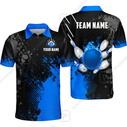 Custom Bowling Jersey Polo Shirt, Fire Ball Bowling, Custom Bowling Jersey Team Shirt For Players With Name & Team Name